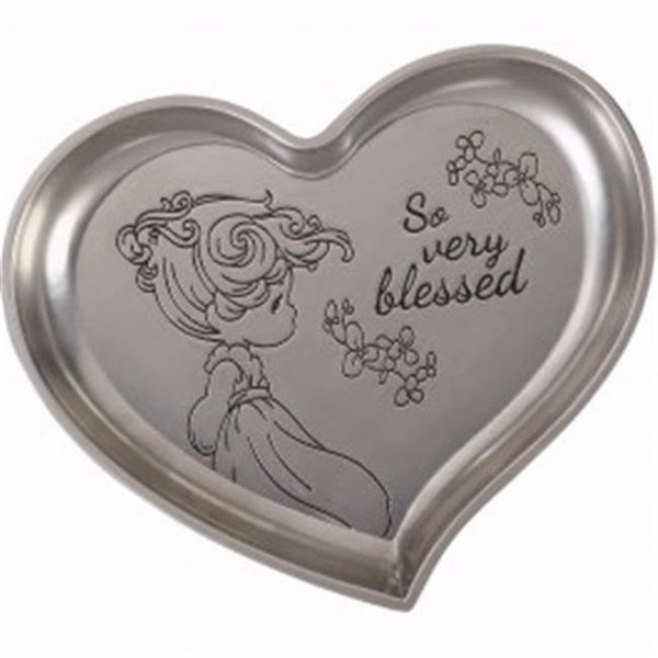 Precious Moments Precious Moments 190024 So Very Blessed Heart Shaped Trinket Tray - 3.75 x 3.75 in. 190024